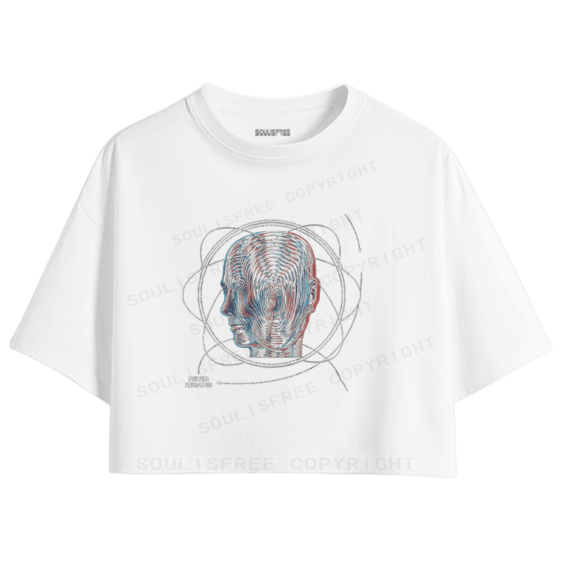 Soulisfree Identity Dissolution Flux Memory Irreversibility Aesthetic Illusion Crop Tee