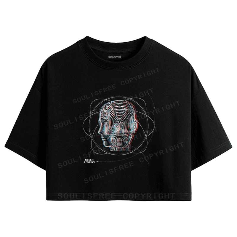 Designed Where Is My Brain Crop Top | Soulisfree