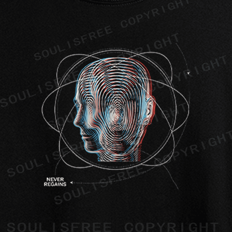 Soulisfree Identity Dissolution Flux Memory Irreversibility Aesthetic Illusion Crop Tee