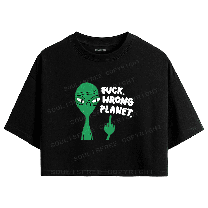 Designed Where Is My Brain Crop Top | Soulisfree