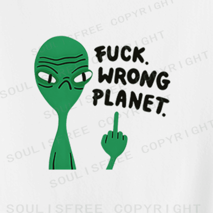 Soulisfree Alien Displacement Flux Planetary Rejection Crop Tee