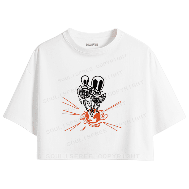 Designed Where Is My Brain Crop Top | Soulisfree