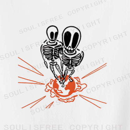 Soulisfree Cosmic Finale Flux Planetary Embrace Crop Tee