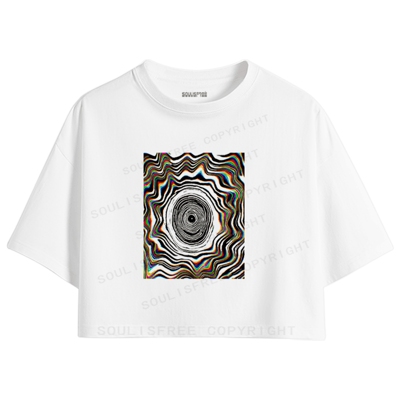 Designed Where Is My Brain Crop Top | Soulisfree