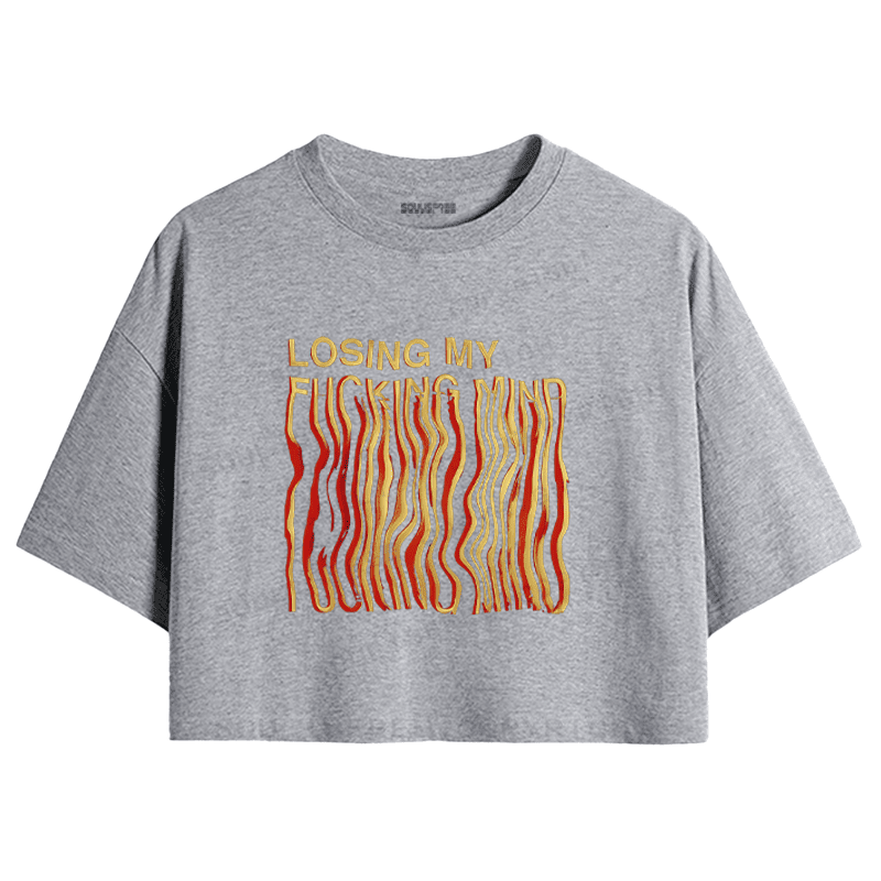 Soulisfree Emotional Flux Waveform Cognitive Distortion Crop Tee