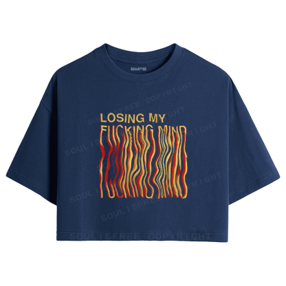 Soulisfree Emotional Flux Waveform Cognitive Distortion Crop Tee