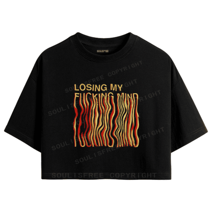 Soulisfree Emotional Flux Waveform Cognitive Distortion Crop Tee