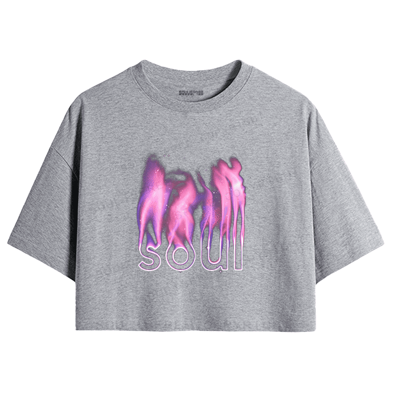 Soulisfree Cosmic Fire Spirit Ethereal Streetwear Crop Tee