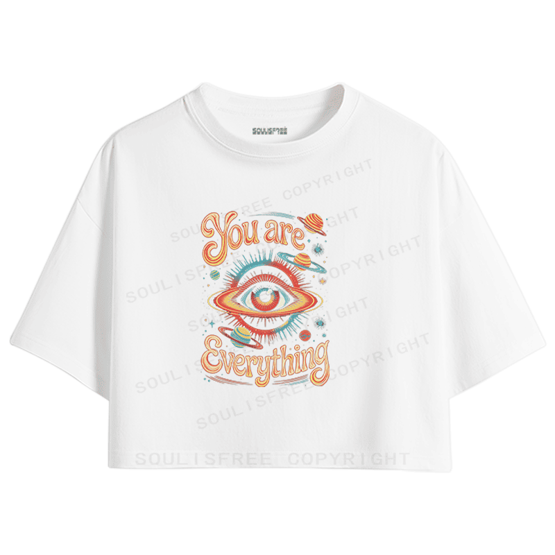 Soulisfree You Are Everything Cosmic Eye Crop Tee