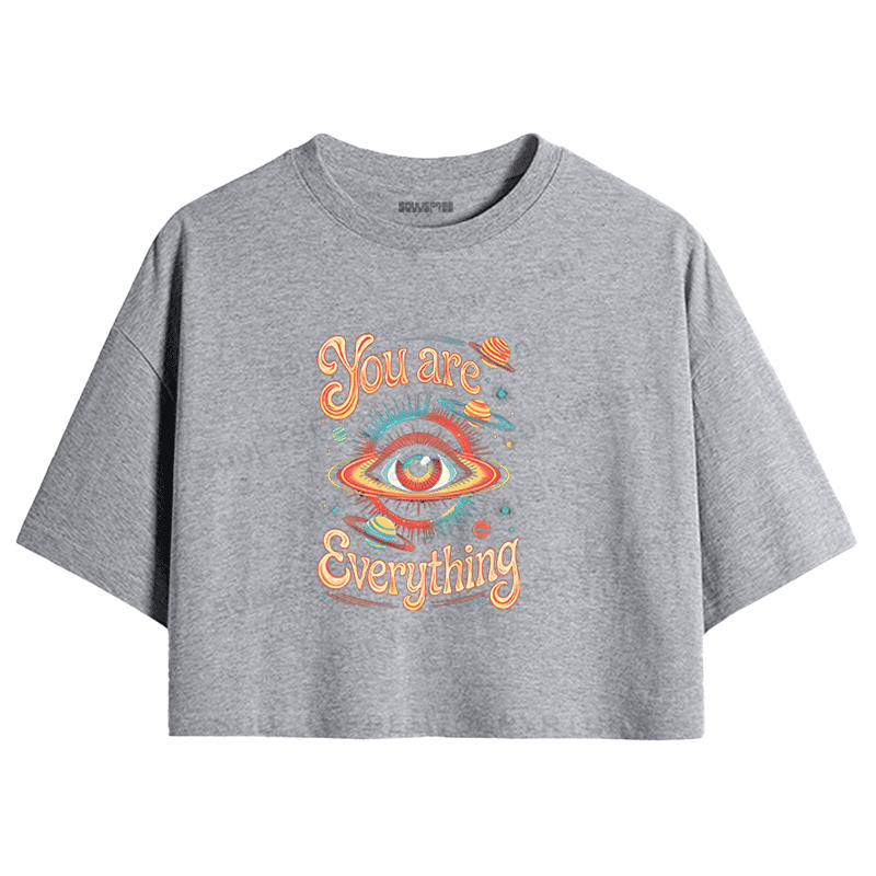 Soulisfree You Are Everything Cosmic Eye Crop Tee