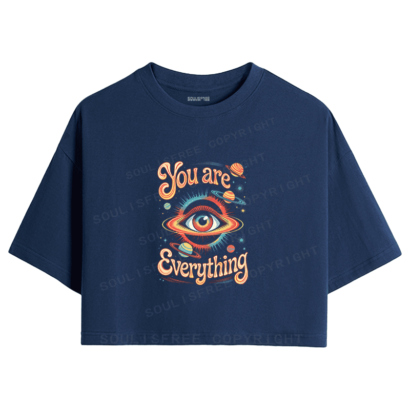 Soulisfree You Are Everything Cosmic Eye Crop Tee