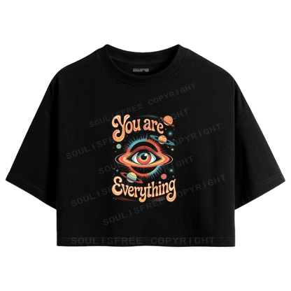 Soulisfree You Are Everything Cosmic Eye Crop Tee