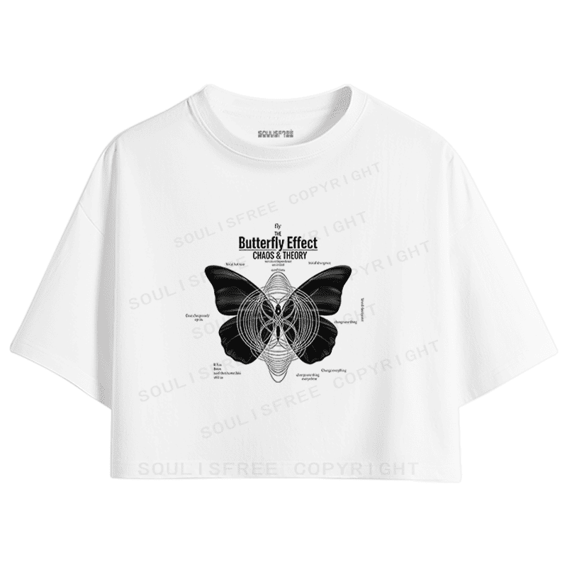 Soulisfree Butterfly Effect Chaos Theory Crop Tee