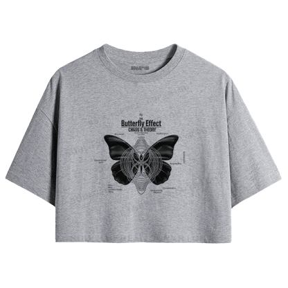Soulisfree Butterfly Effect Chaos Theory Crop Tee