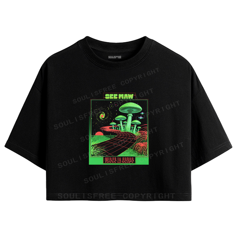 Designed Where Is My Brain Crop Top | Soulisfree