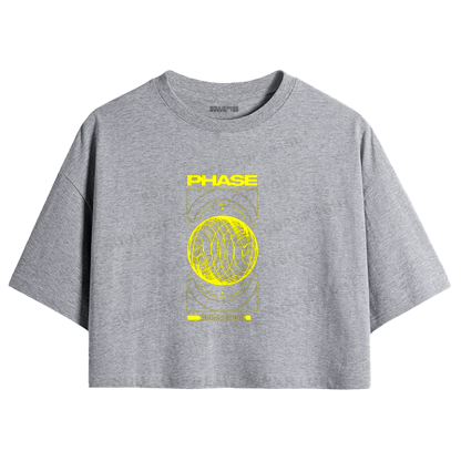 Soulisfree Cybernetic Phase Graphic Crop Tee