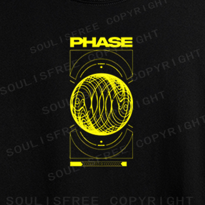 Soulisfree Cybernetic Phase Graphic Crop Tee