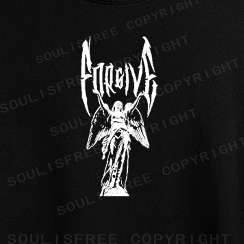 Soulisfree Fallen Angel Gothic Metal Crop Tee