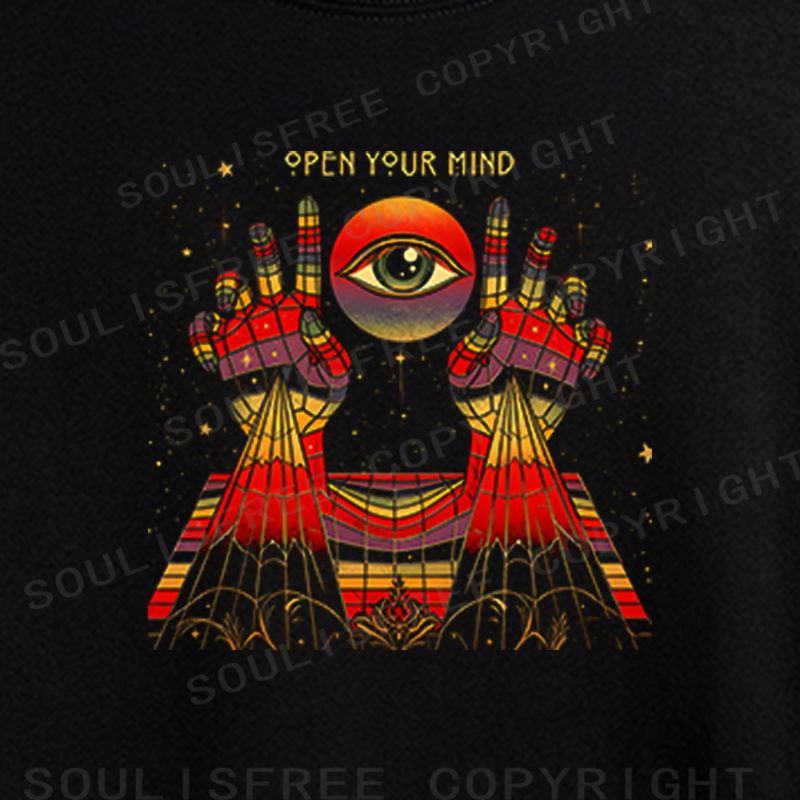 Soulisfree Open Your Mind Awakening  All-Seeing Eye Crop Tee