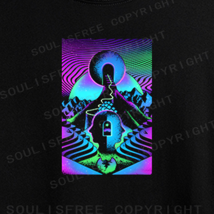 Soulisfree Inner Cosmos Journey Mind Labyrinth Crop Tee