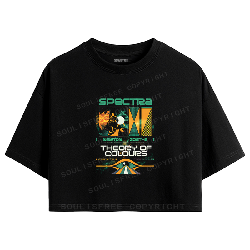 Soulisfree Spectra Theory Vintage Science Crop Tee