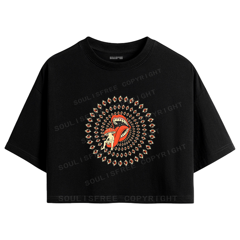 Designed Where Is My Brain Crop Top | Soulisfree