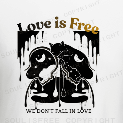 Soulisfree Love In Dripping Motion Artistic Crop Tee