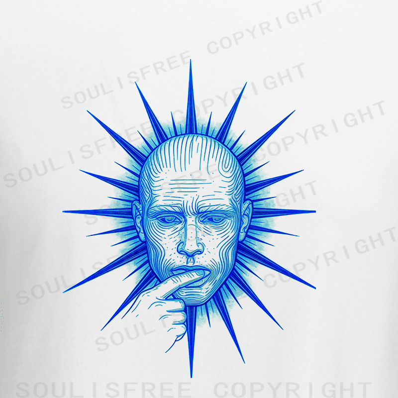 Soulisfree Raglan Quiet Face Of Fire Artistic Crop Tee