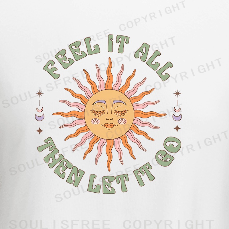 Soulisfree Breathe and Release Artistic  Raglan Crop Tee