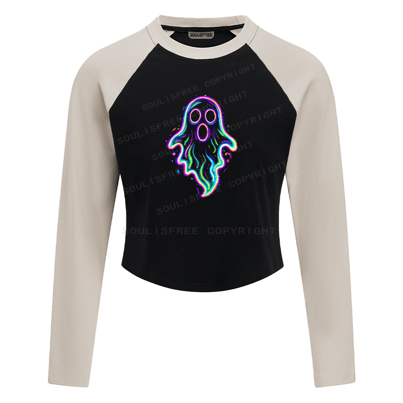 Designed Vibes of the Sun Block Raglan Long Sleeve Crop Top | Soulisfree