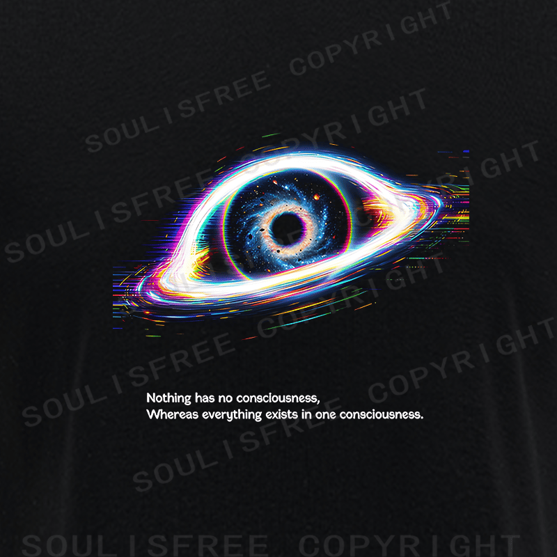 Soulisfree Cosmic Eye Rainbow Aura Illusion Raglan Crop Tee