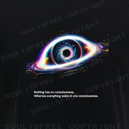 Soulisfree Cosmic Eye Rainbow Aura Illusion Raglan Crop Tee
