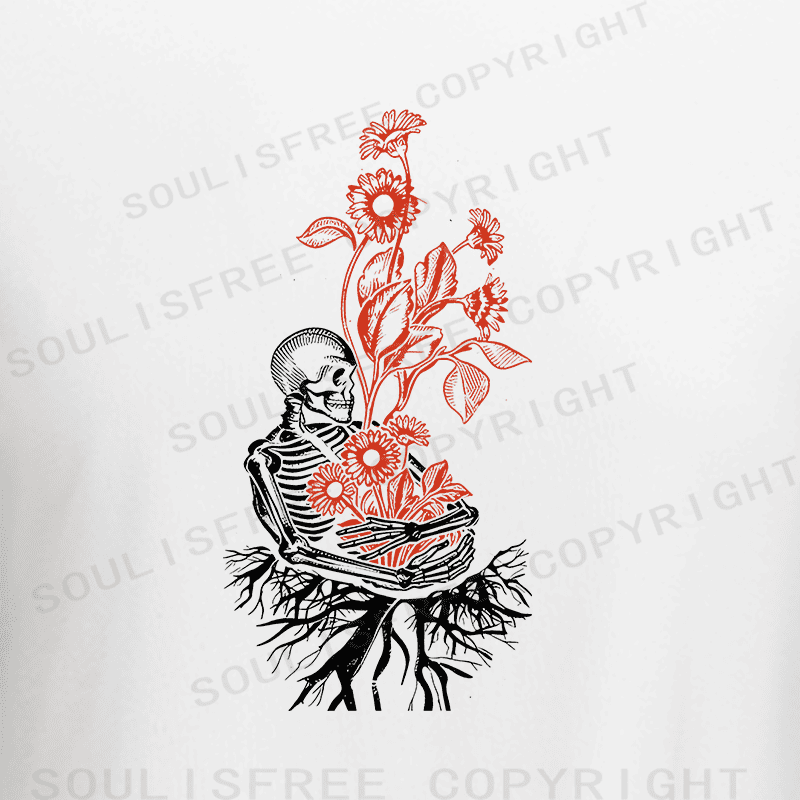 Soulisfree Bloom From Bone Rooted Renewal Raglan Crop Tee