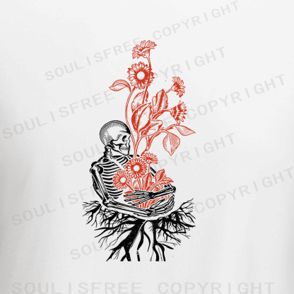 Soulisfree Bloom From Bone Rooted Renewal Raglan Crop Tee