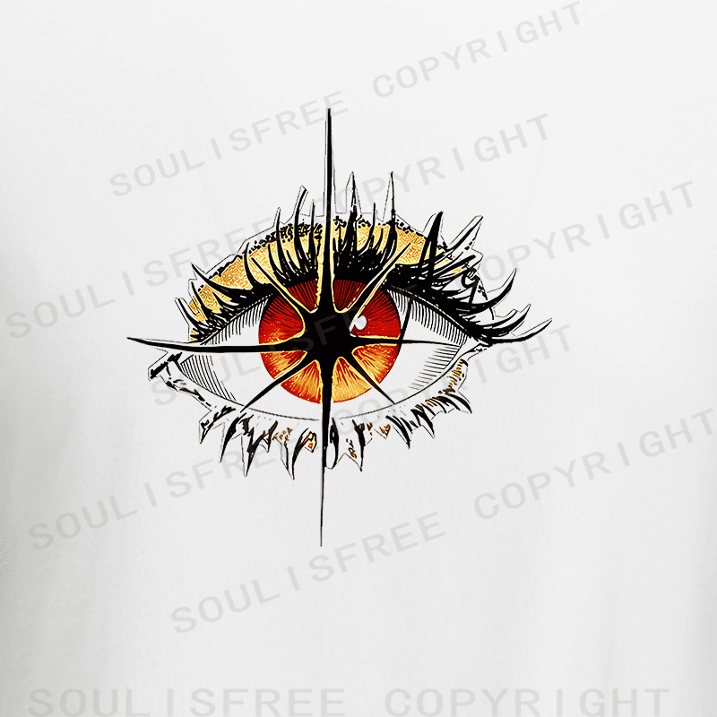 Soulisfree Radiant Pupil Inner Vision Raglan Crop Tee