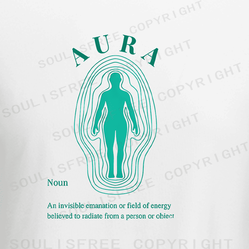 Soulisfree Radiant Silhouette Energy Field Raglan Crop Tee