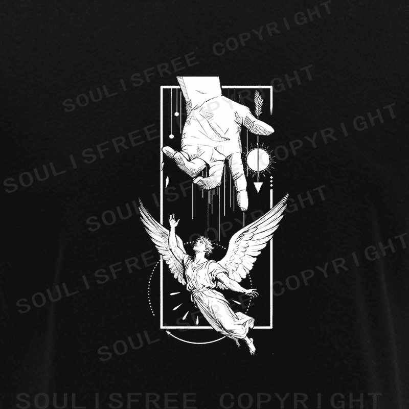 Soulisfree Celestial Reach Fated Ascent Raglan Crop Tee