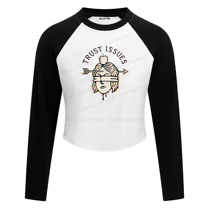 Soulisfree Emotional Fracture Perceptual Rift Raglan Crop Tee