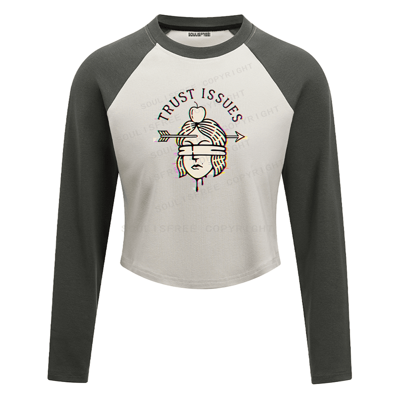 Soulisfree Emotional Fracture Perceptual Rift Raglan Crop Tee