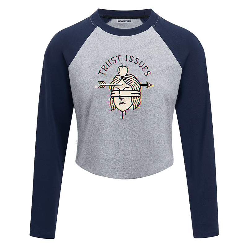 Soulisfree Emotional Fracture Perceptual Rift Raglan Crop Tee
