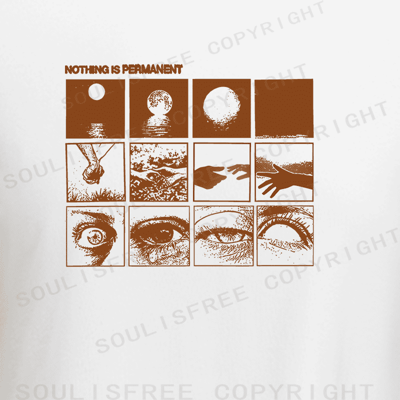 Soulisfree Temporal Flux Sequence Perceptual Decay Aesthetic Raglan Crop Tee