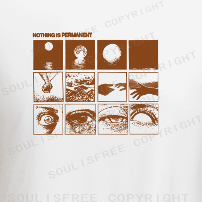 Soulisfree Temporal Flux Sequence Perceptual Decay Aesthetic Raglan Crop Tee