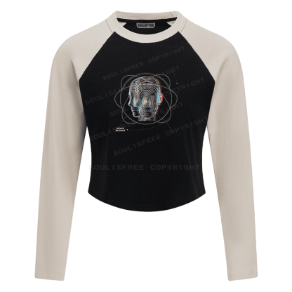 Soulisfree Identity Dissolution Flux Memory Irreversibility Aesthetic Illusion Raglan Crop Tee