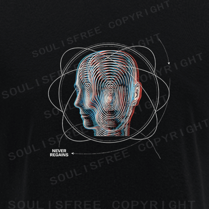 Soulisfree Identity Dissolution Flux Memory Irreversibility Aesthetic Illusion Raglan Crop Tee