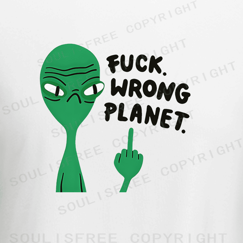 Soulisfree Alien Displacement Flux Planetary Rejection Raglan Crop Tee