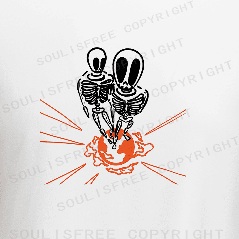 Soulisfree Cosmic Finale Flux Planetary Embrace Raglan Crop Tee