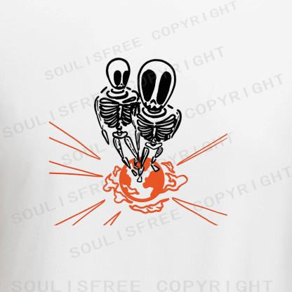 Soulisfree Cosmic Finale Flux Planetary Embrace Raglan Crop Tee