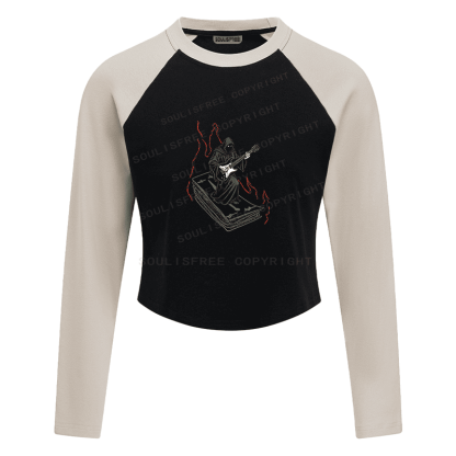 Soulisfree Requiem Riff Flux Coffin Stage Raglan Crop Tee