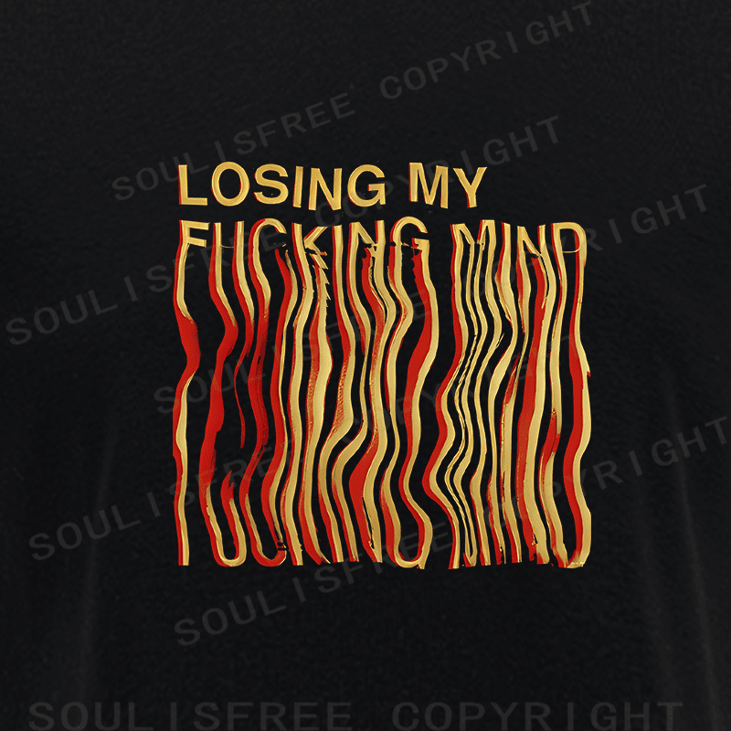 Soulisfree Emotional Flux Waveform Cognitive Distortion Raglan Crop Tee