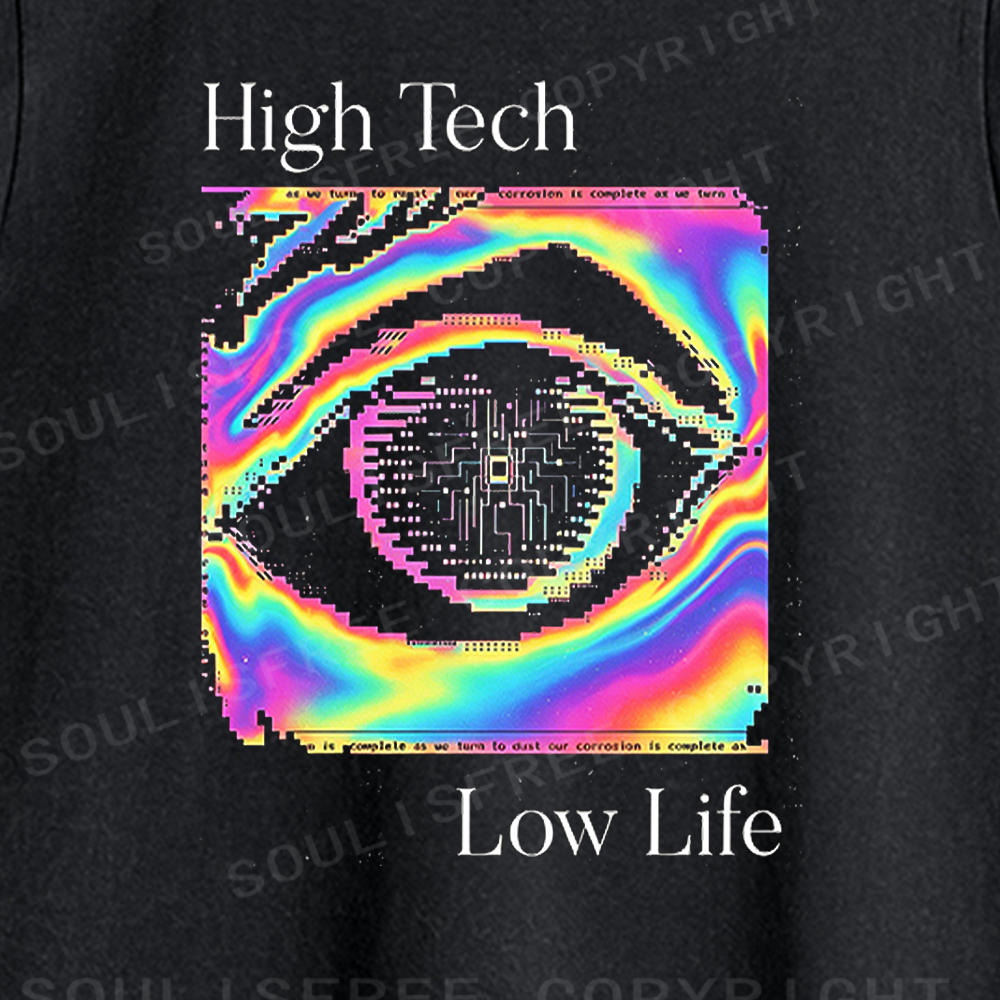 Soulisfree High Tech Low Life Washed Tank Tops